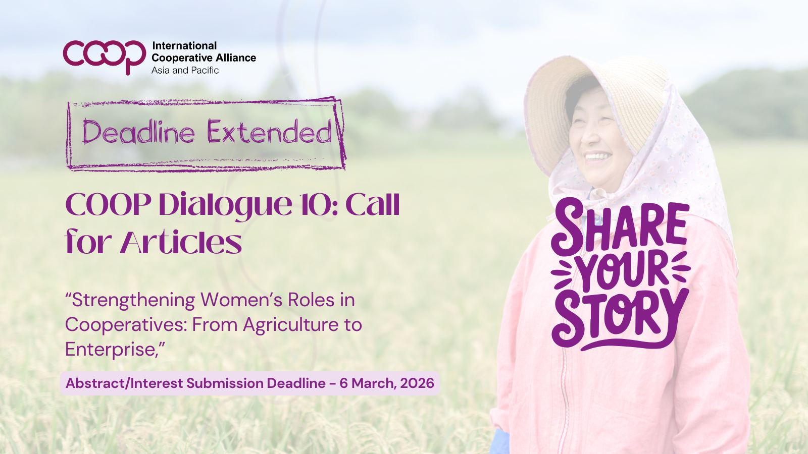 Call for Articles: COOP Dialogue 10