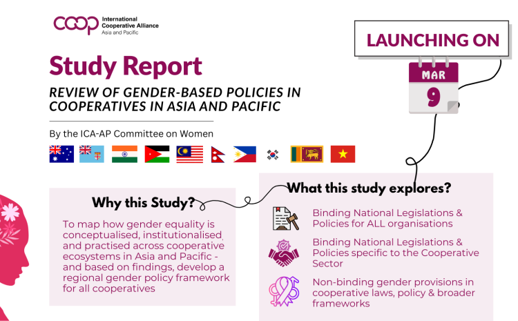 New Report: Study on Gender Policies in Cooperatives in Asia and Pacific