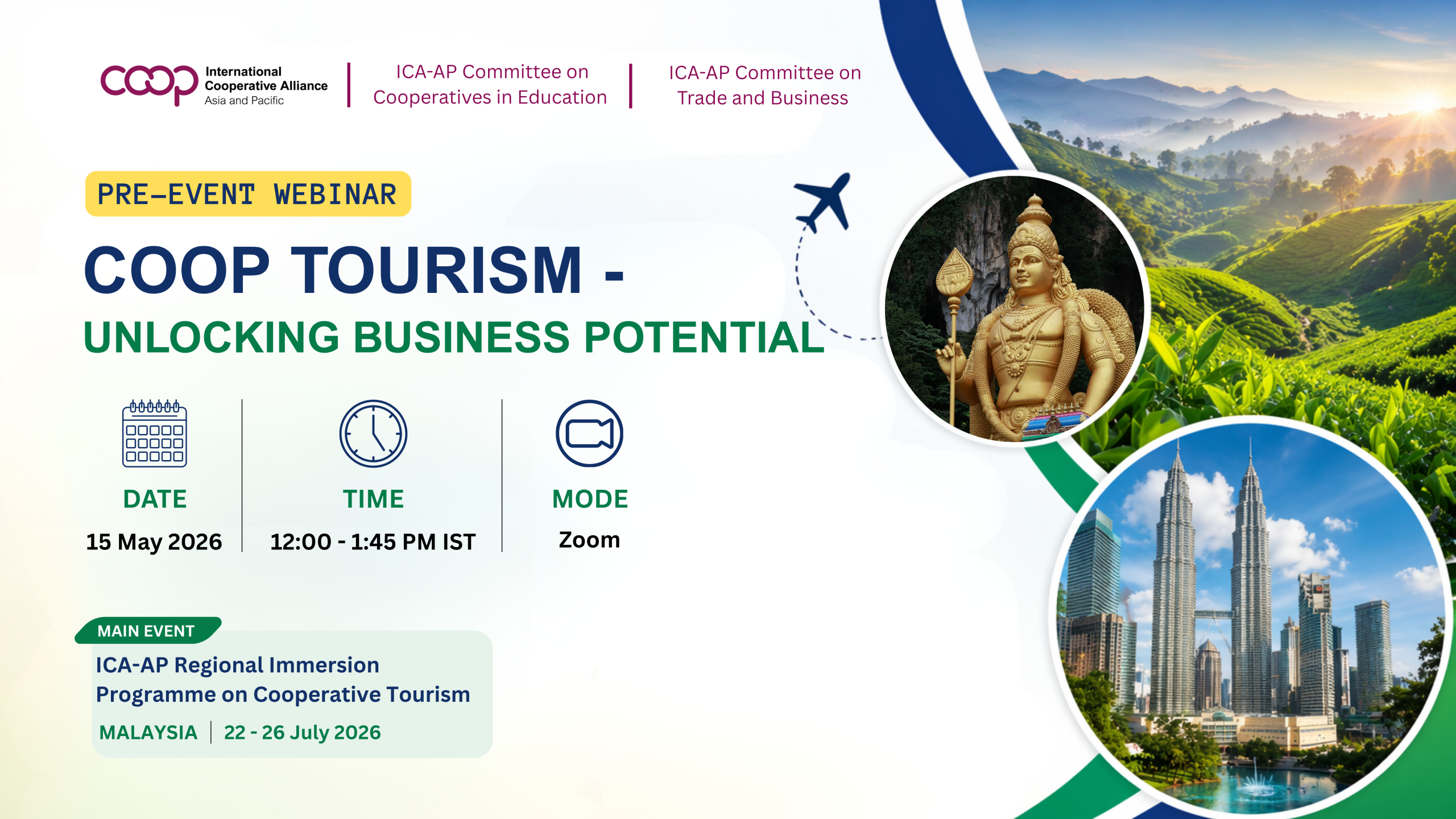 Coop Tourism in Focus: ICA-AP to Host Pre-Event Webinar Ahead of Regional Immersion Programme
