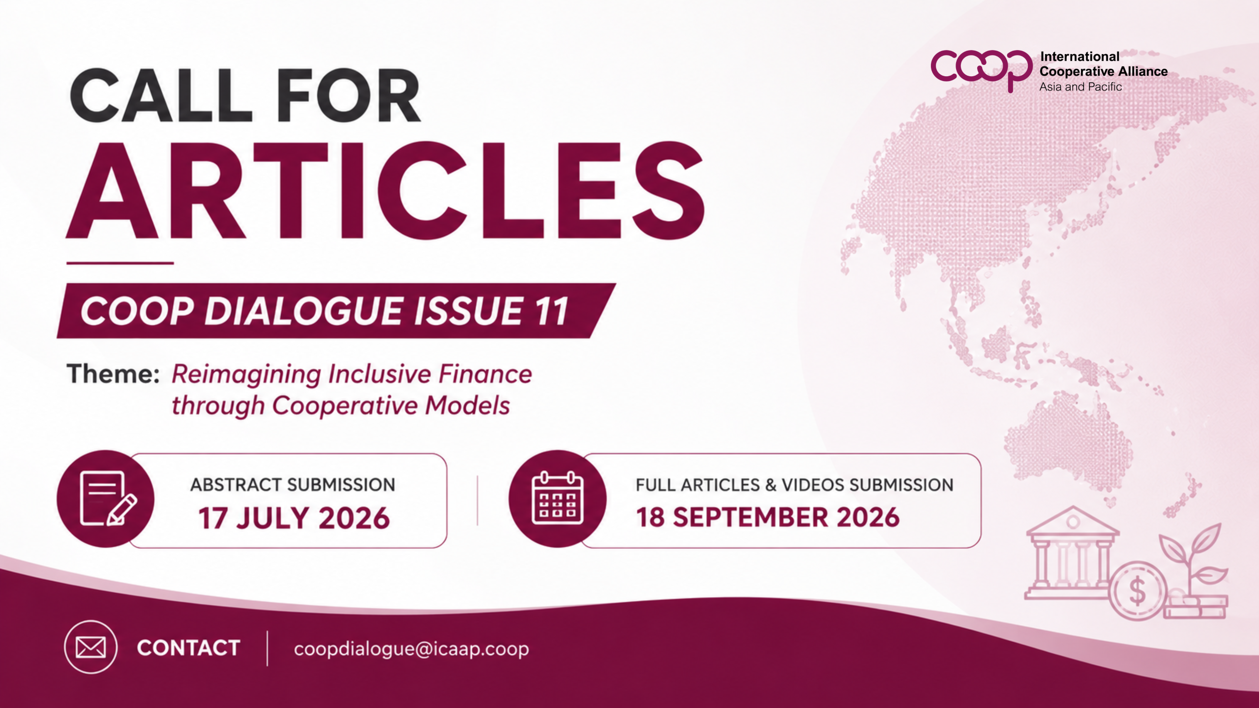 Call for Articles: COOP Dialogue Issue 11 Explores the Future of Inclusive Finance